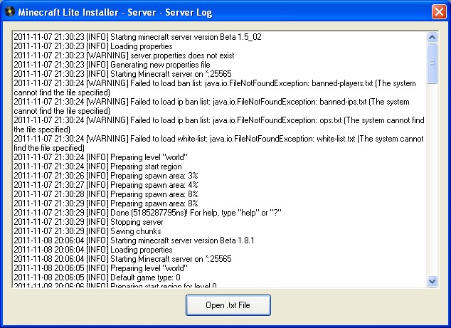 Server Log File